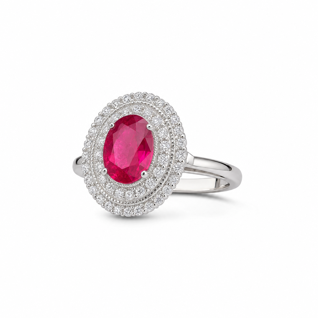 Created Ru Oval Cut Ring 7 — studio