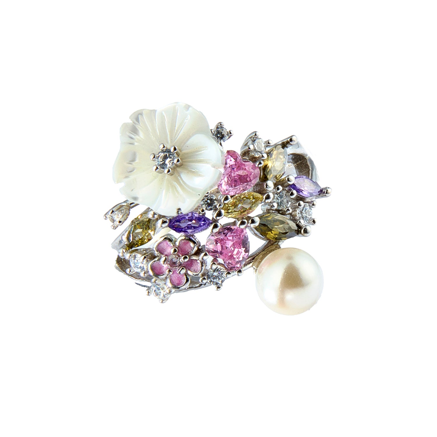 Floral Pearl Ring