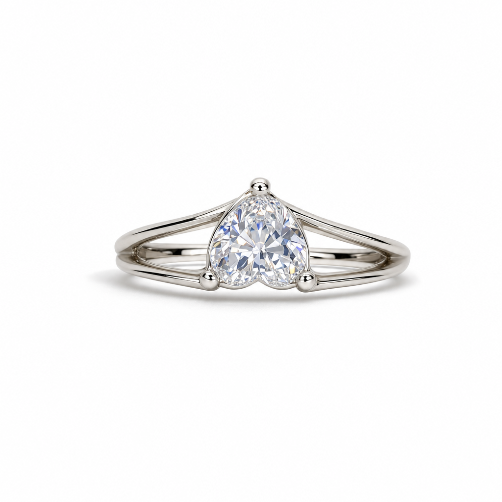 Gold Wz Heart Cut Ring 8 — studio