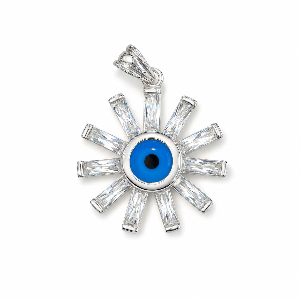 Gold Tu Hand & Eyes Pendant — studio