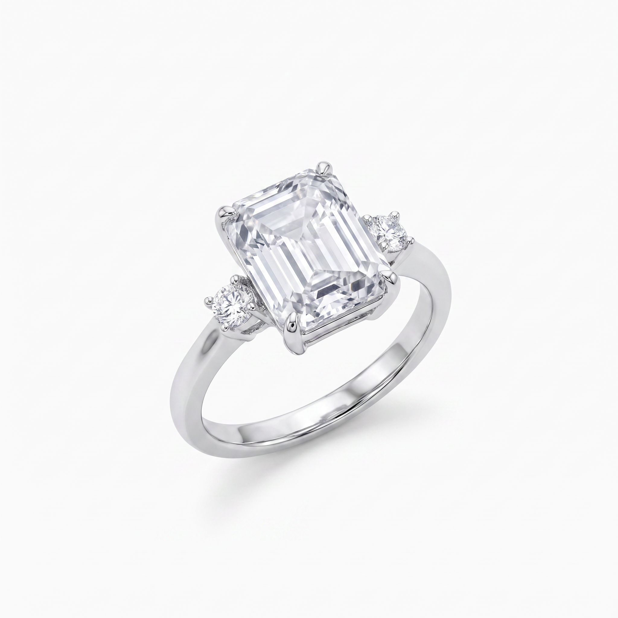 Gold Wz Emerald Cut Ring 7 — studio