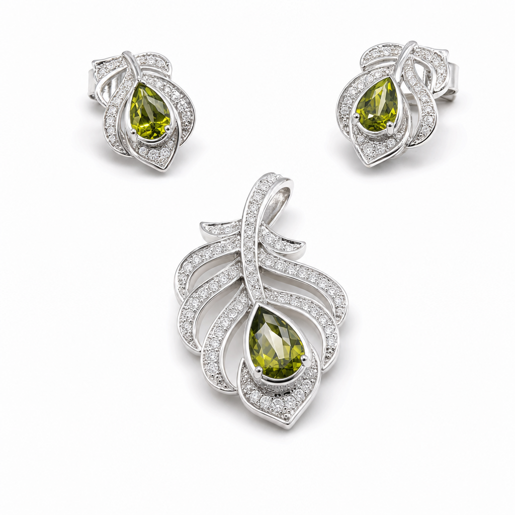 Created Pe White Wz Pear Cut Earring — studio