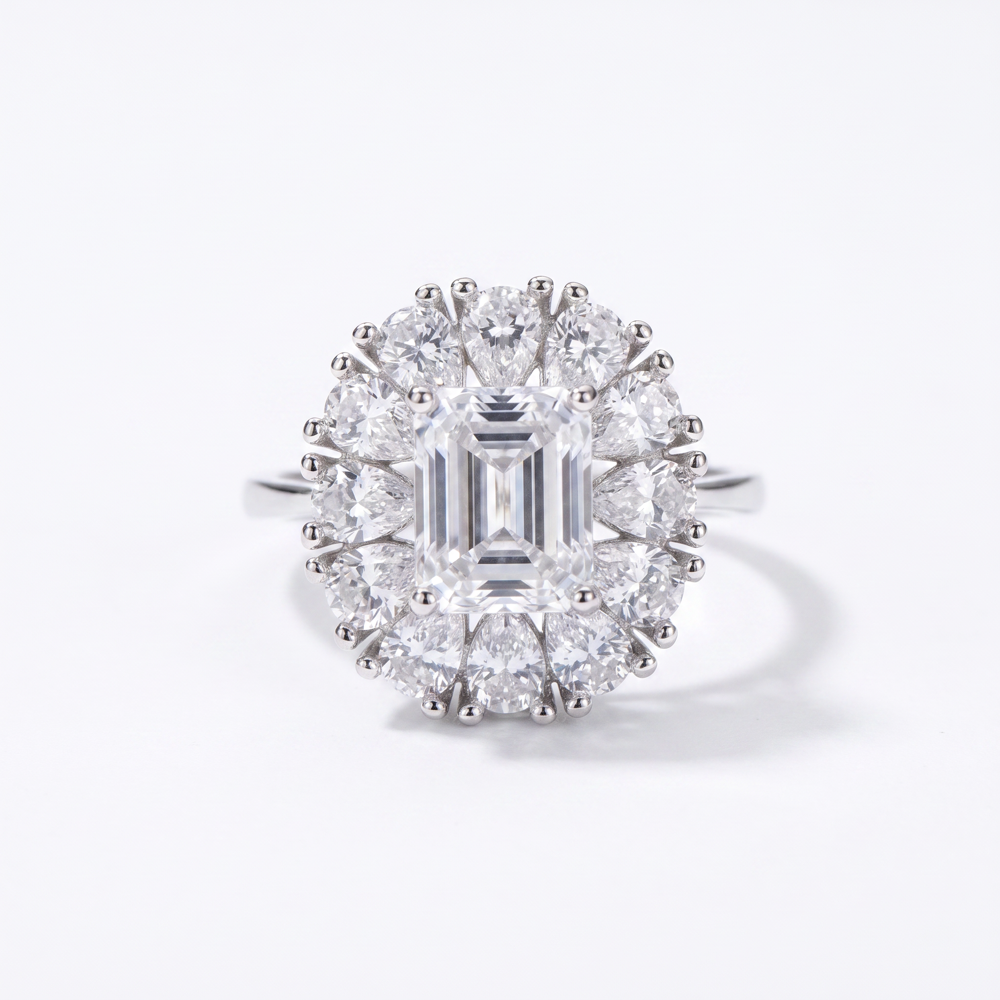 Gold Wz Emerald & Pear Cut Ring 9 — studio
