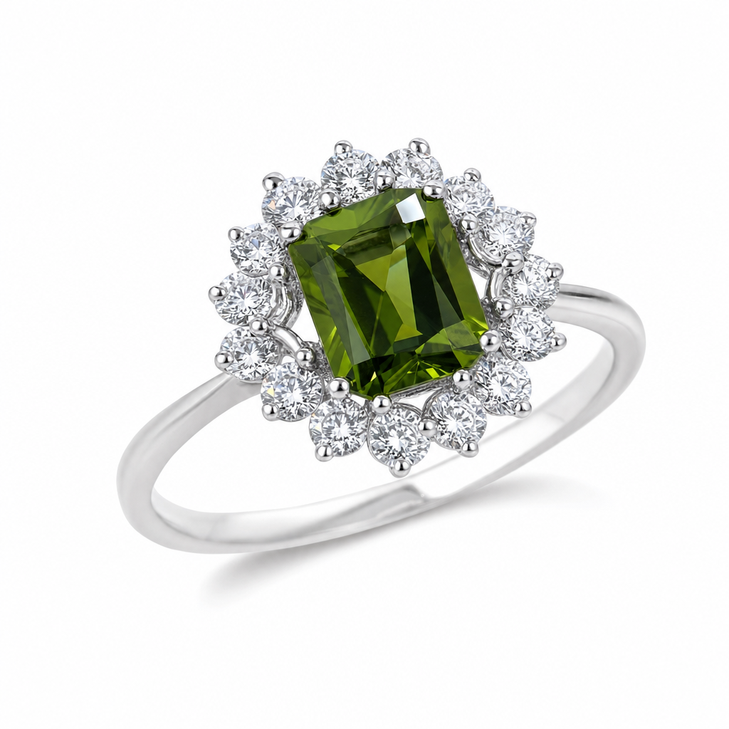 Created Pe White Wz Round Cut Ring 7 — studio