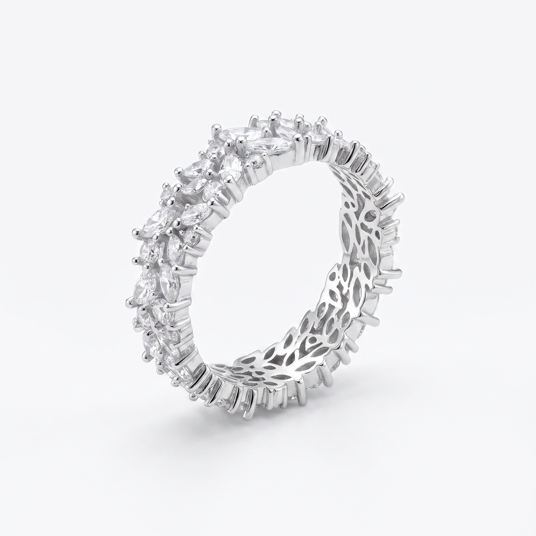 Gold Wz Multi Cut Infinity Ring 8 — studio