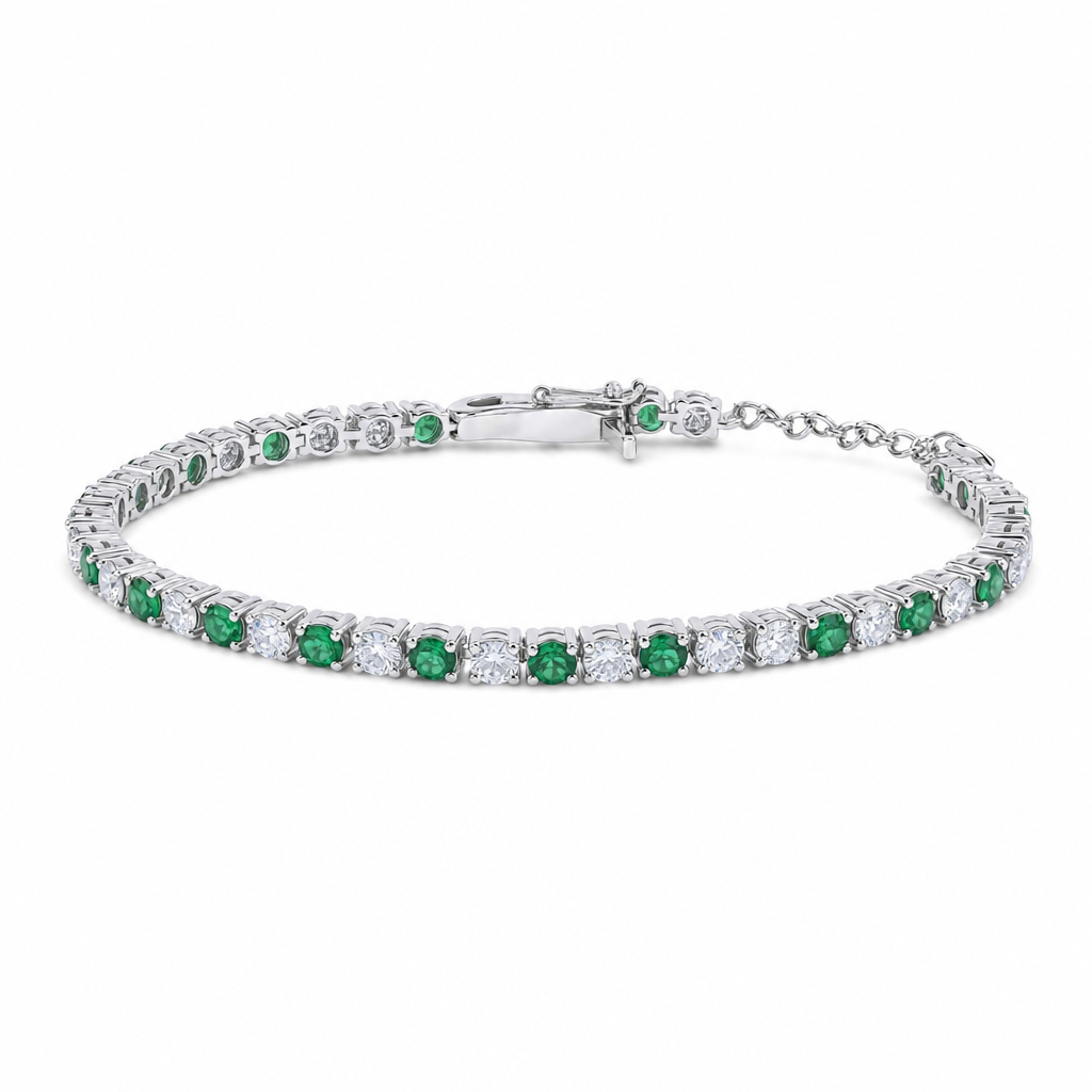 Created Em White Wz Round Cut Bracelet — studio