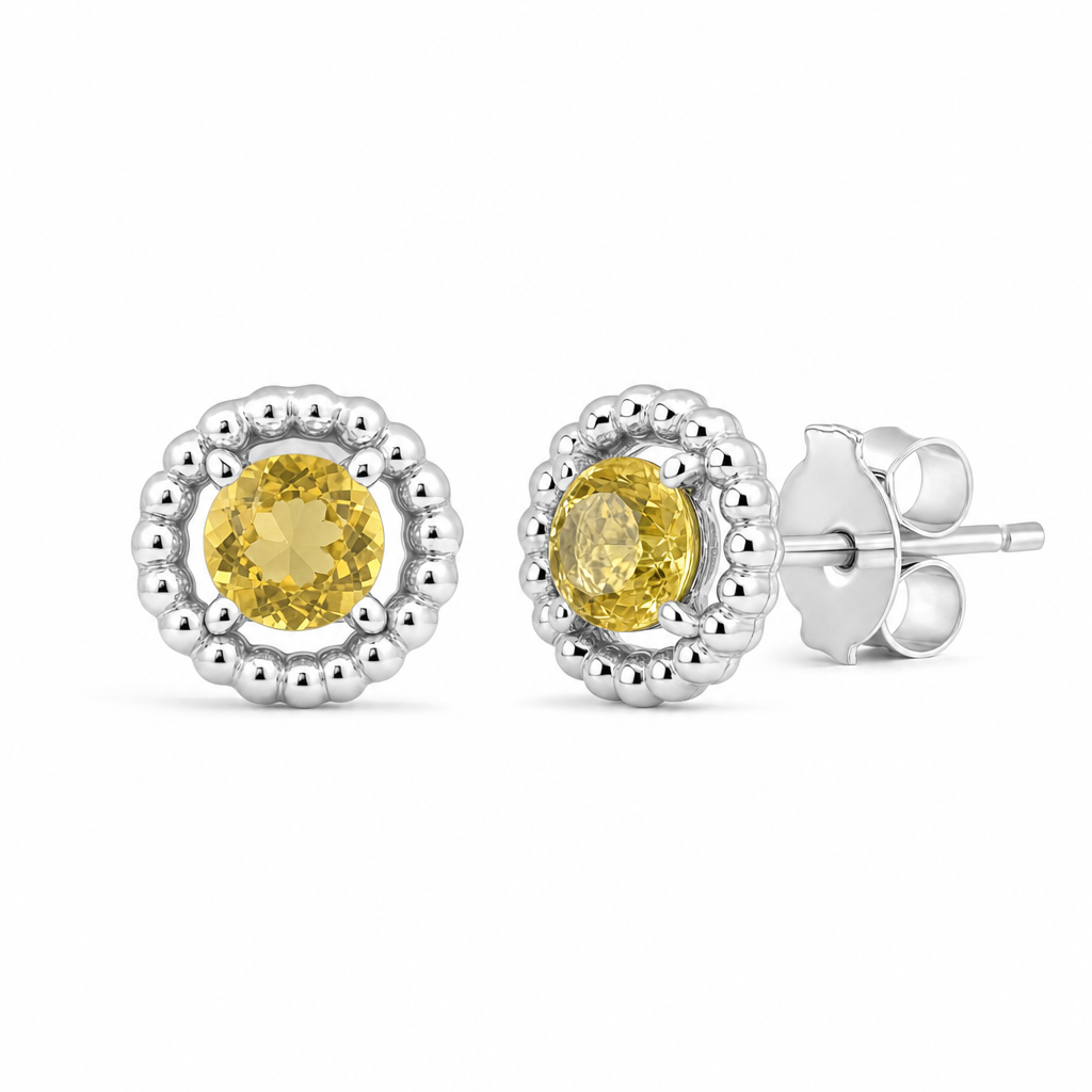 Created Yt Round Cut Stud Earring — studio