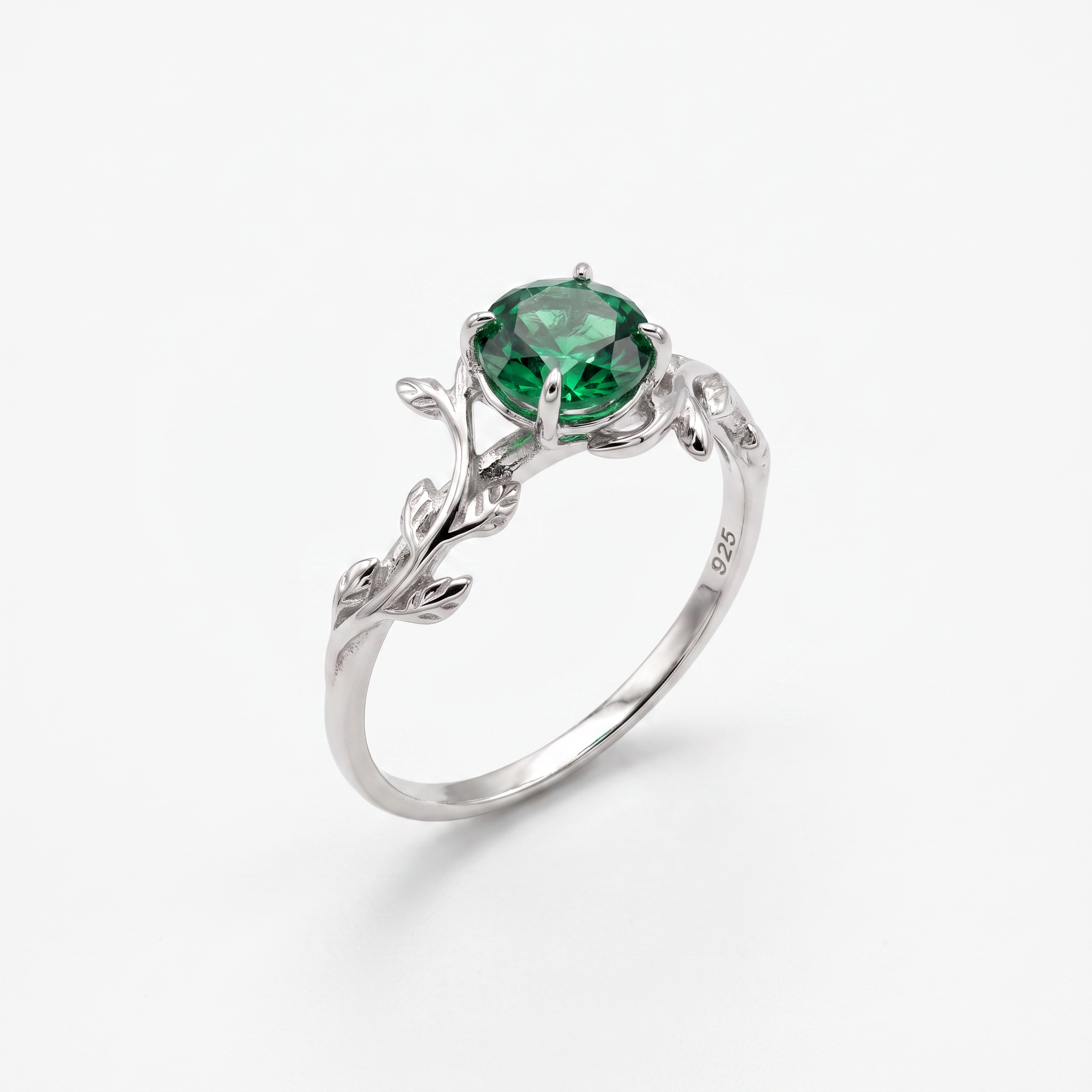 Created Em White Wz Flower Ring 7 — studio