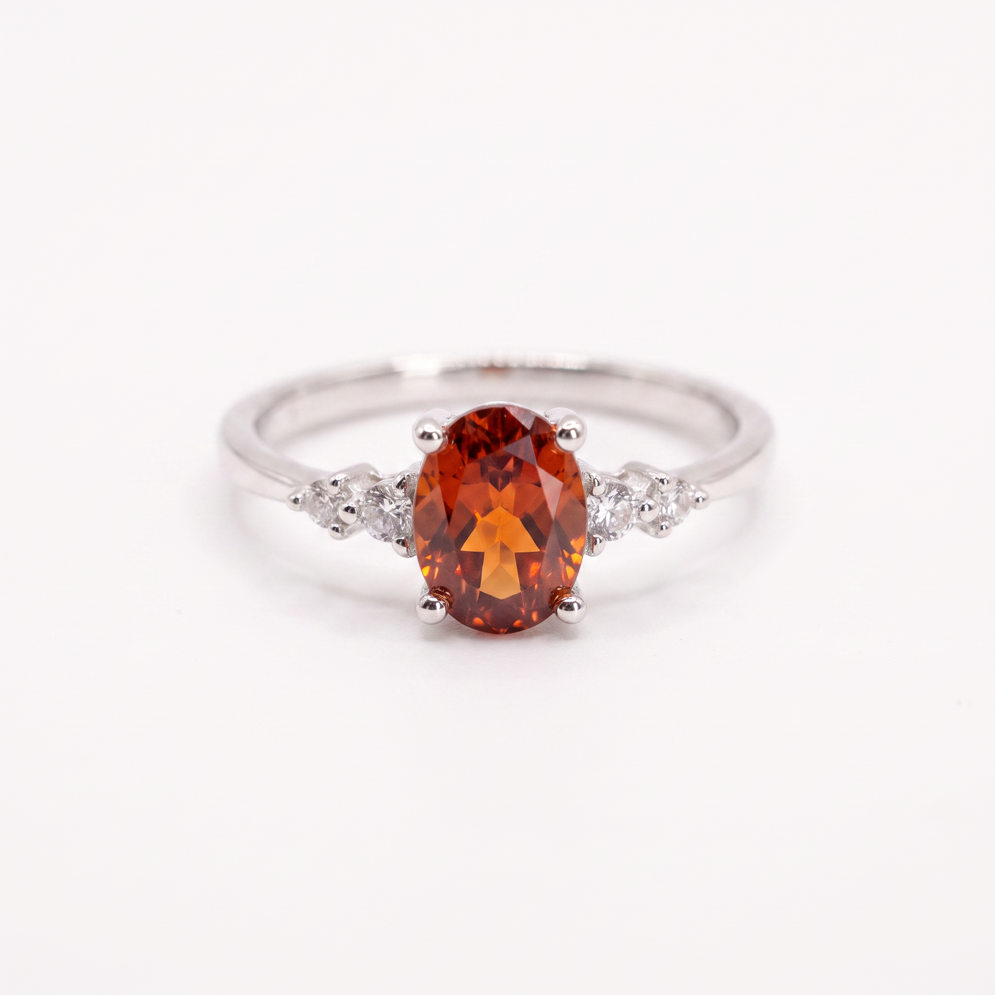 Created Garnet White Wz Pear Cut Bracelet — studio