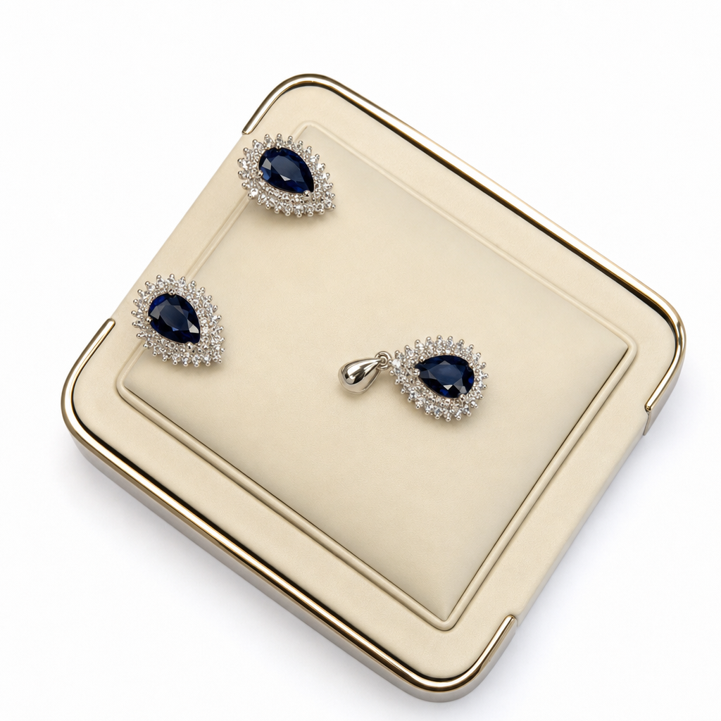 Gold Sa White Wz Oval Cut Pendant — studio