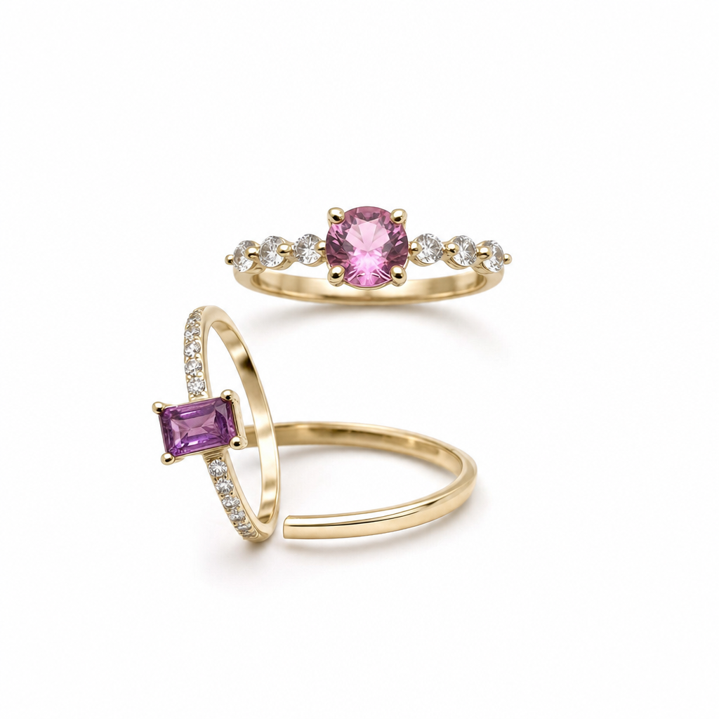 Gold Am Oval Cut Ring 8 — studio