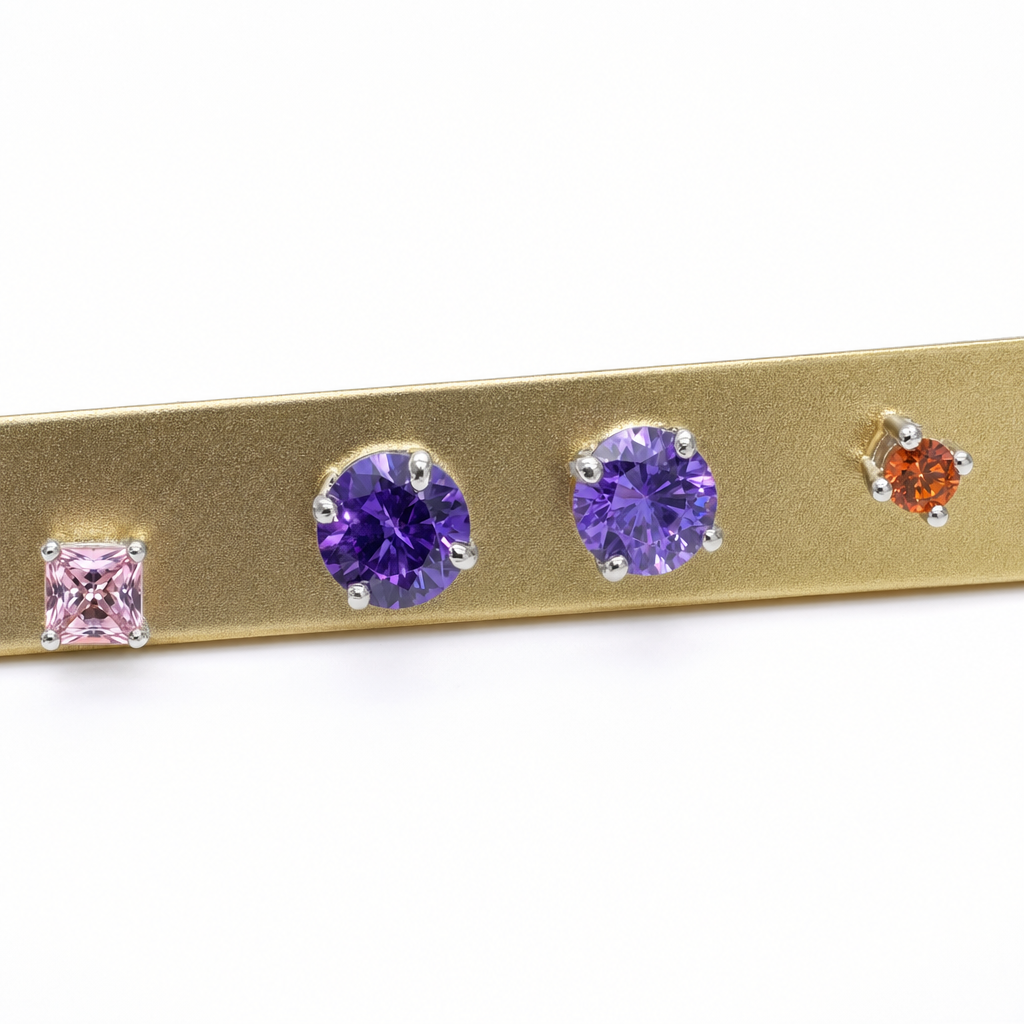 Created Am Round Cut Studs Earring — studio