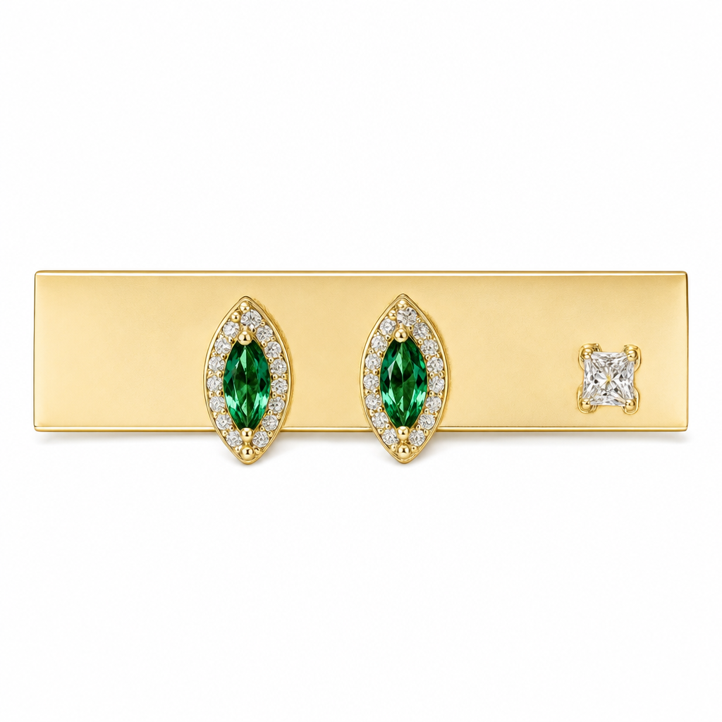 Created Em Pear Cut Stud Earring — studio