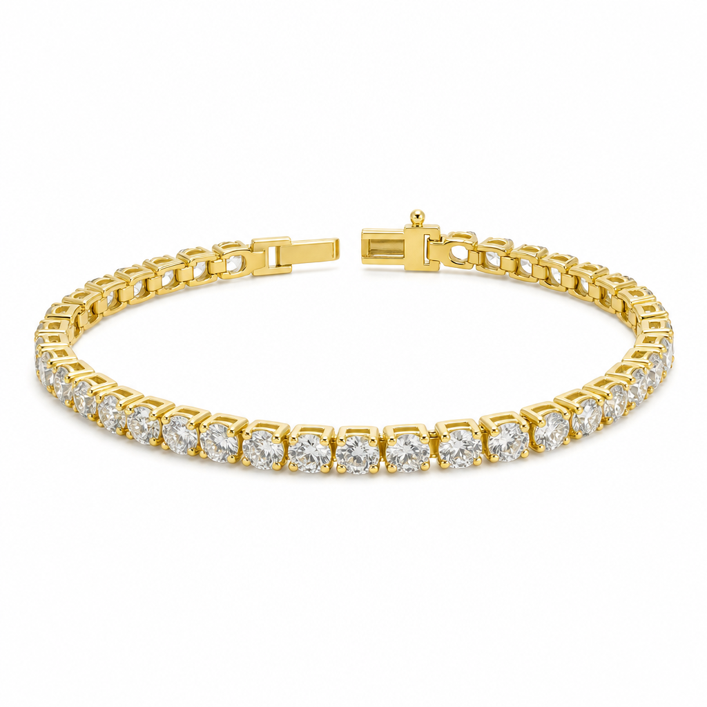 Gold Wz Ice Bracelet White — studio