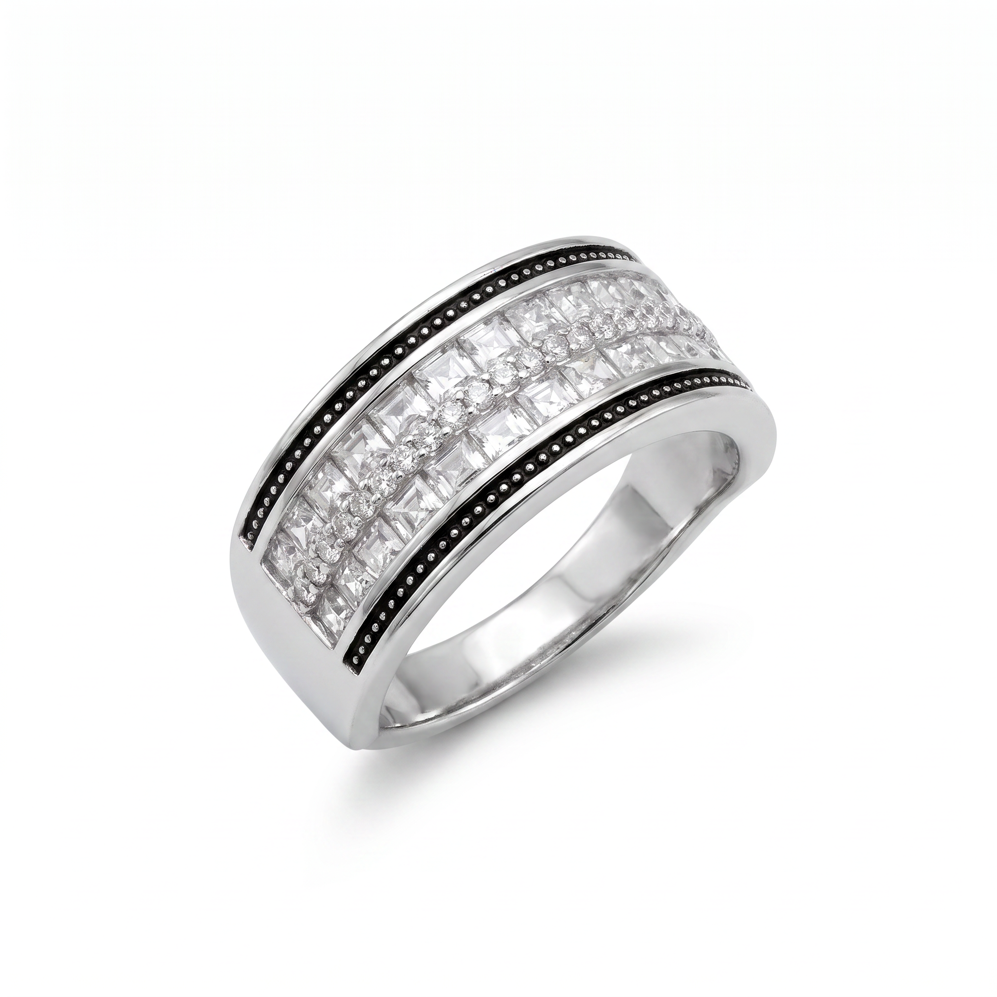 Gold Wz Band Ring 7 — studio