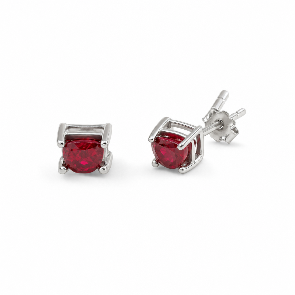 Created Ru Heart Cut Studs Earring — studio