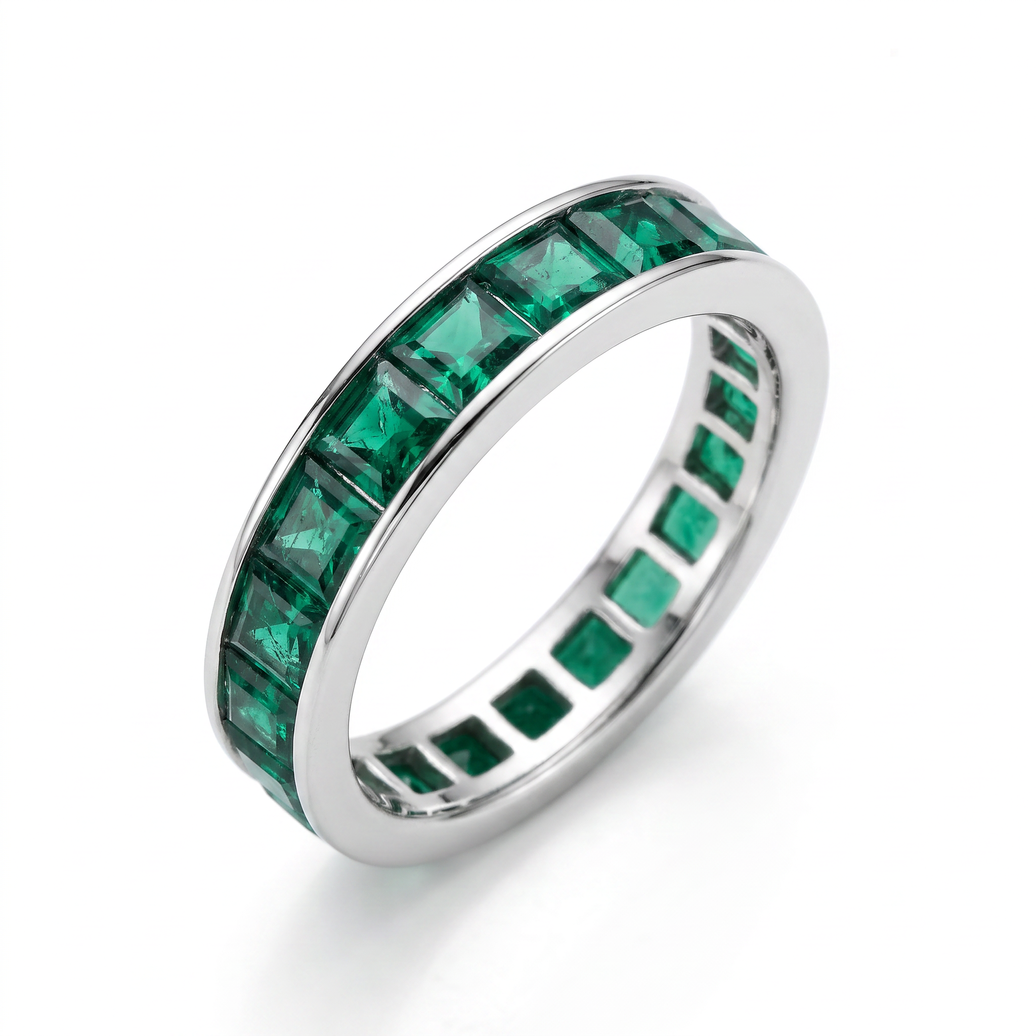 Created Em Princess Cut Infinity Ring 6 — studio
