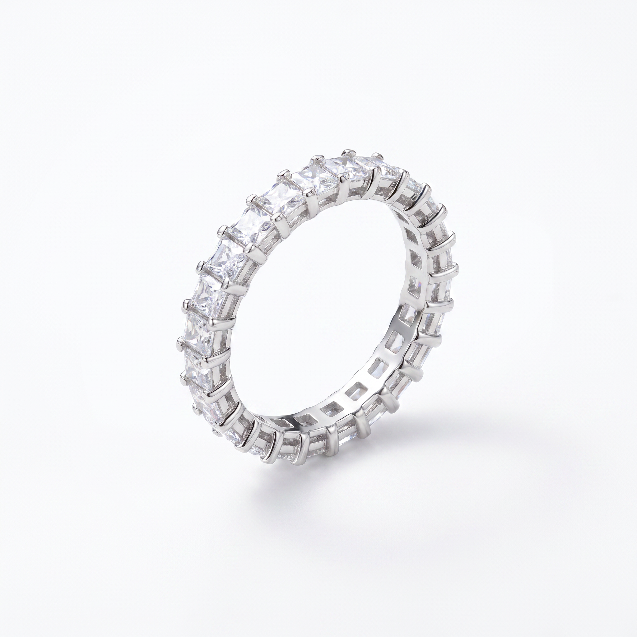 Gold Wz White Baguette Infiniti Ring 9 — studio
