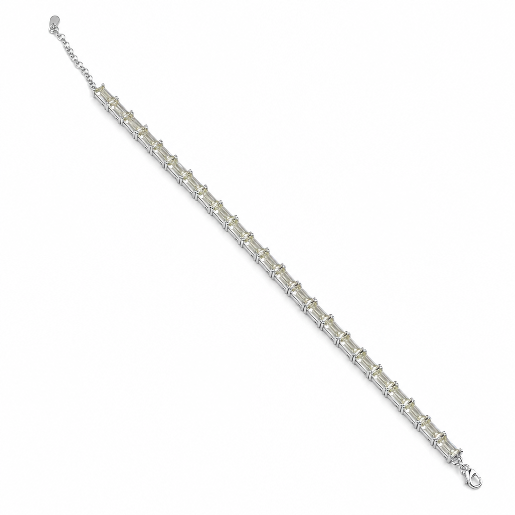 Created Yt Emerald Cut Tennis Bracelet — studio