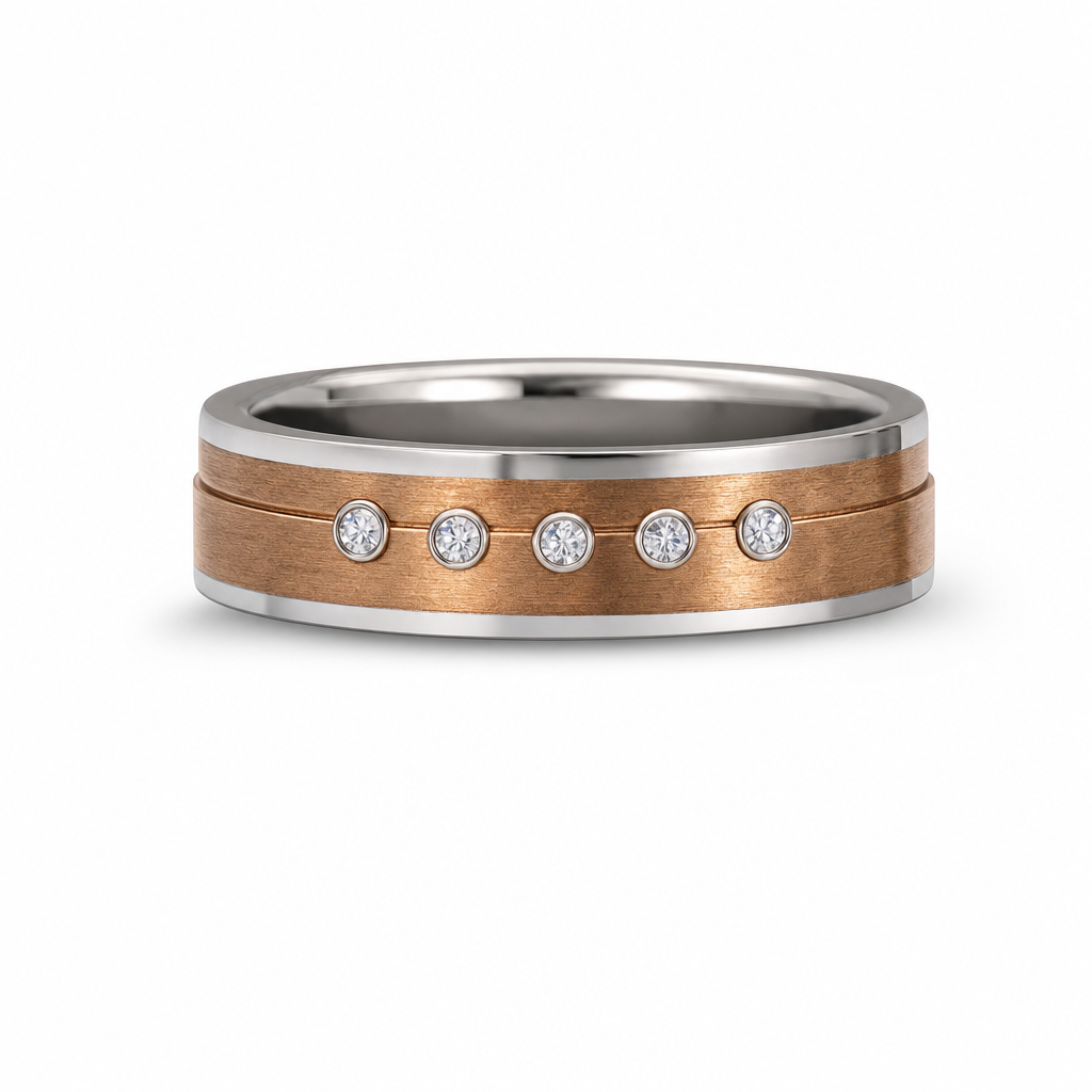 Gold Tungsten Ring 7 — studio
