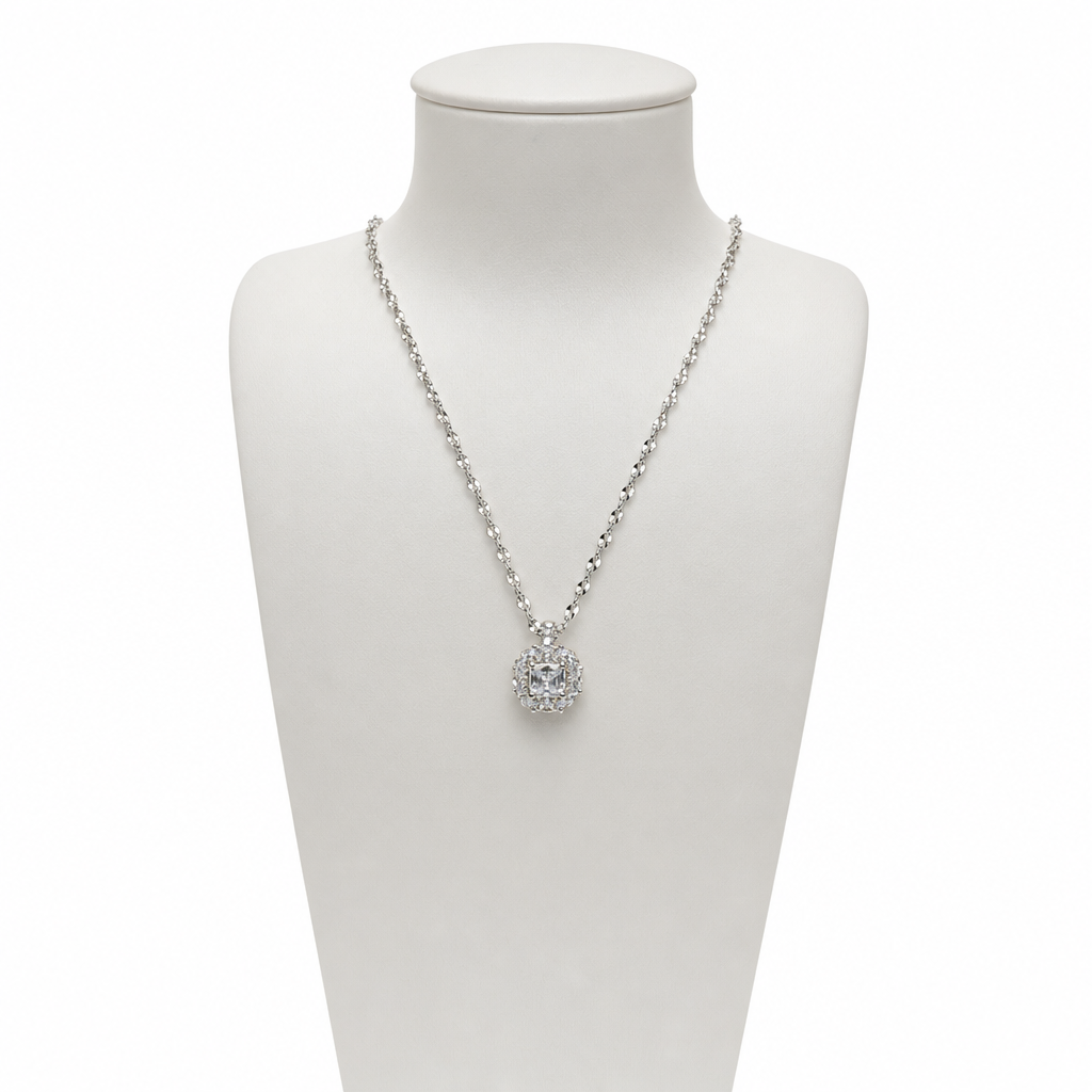 Gold Wz Princess Cut Pendant — studio