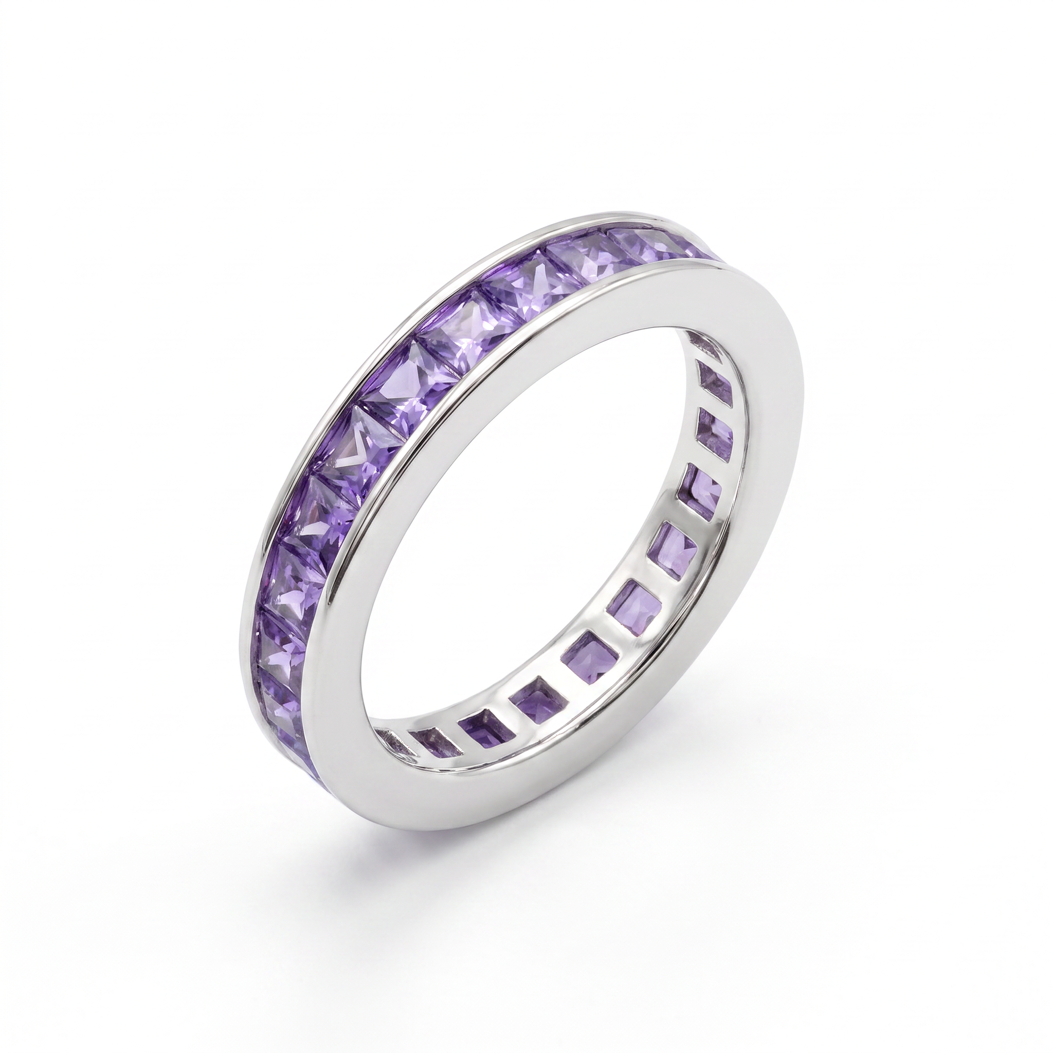 Created Am Princess Cut Infinity Ring 6 — studio