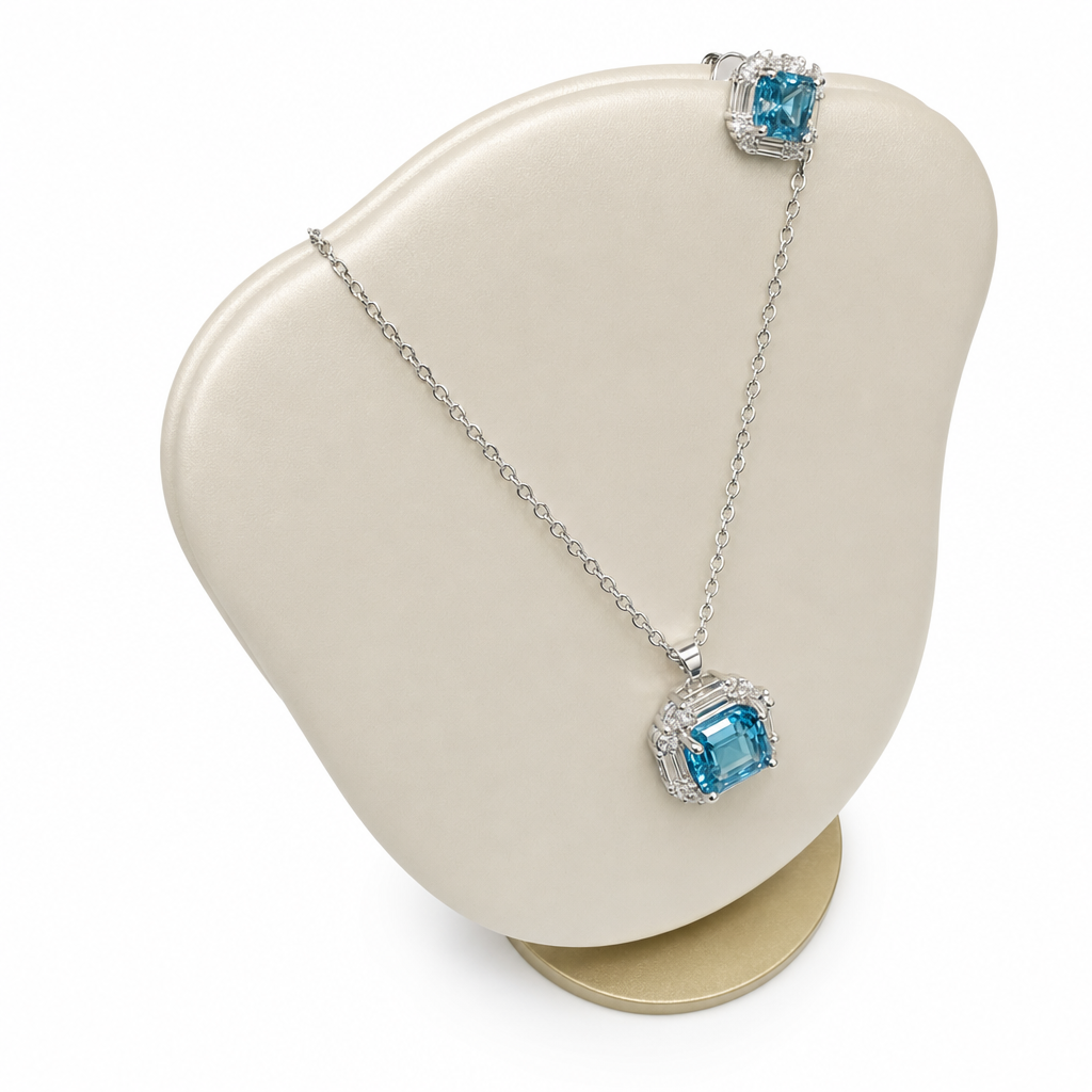 Gold Bt White Wz 2 Pear Cut Pendant — studio