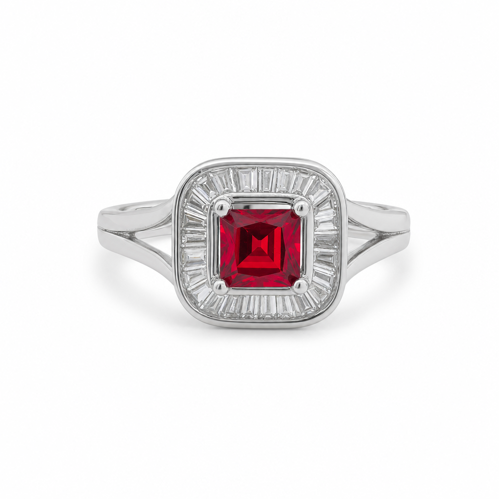 Created Ru Trillion Cut Infinity Ring 6 — studio