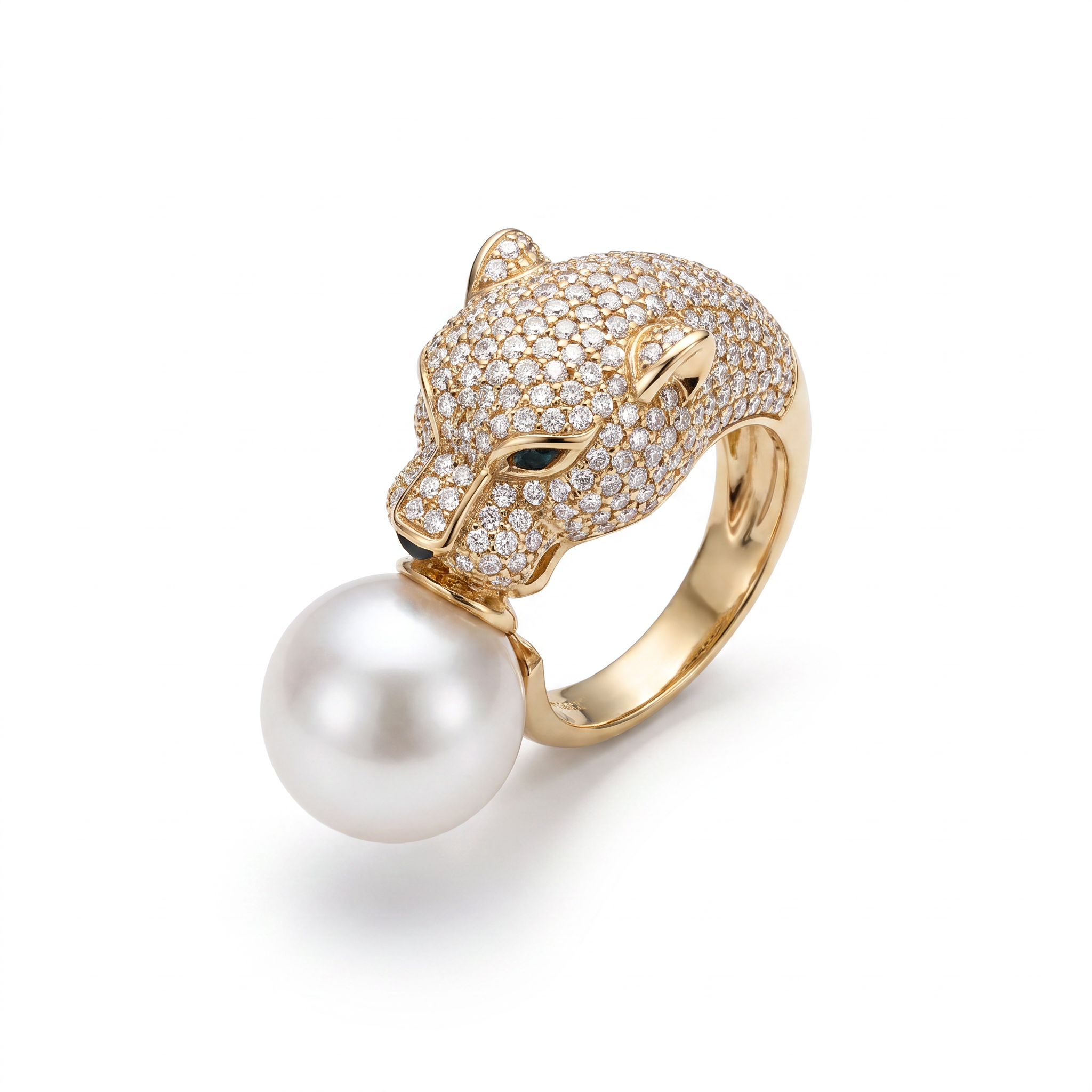 Gold Pe White Wz Flower Ring 7 — studio
