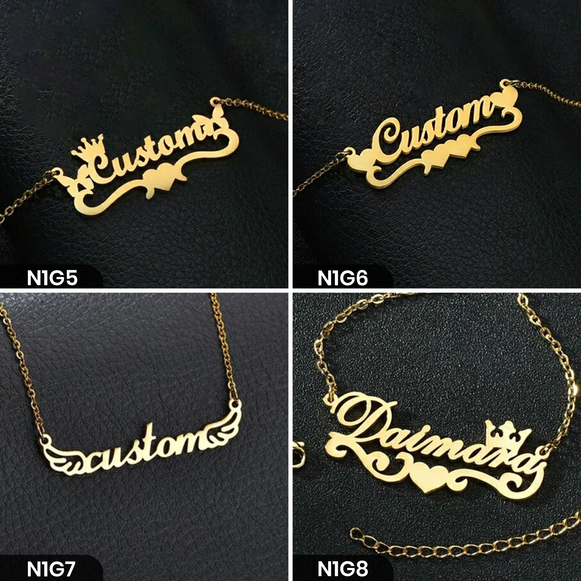 Personalized Single Word Necklace