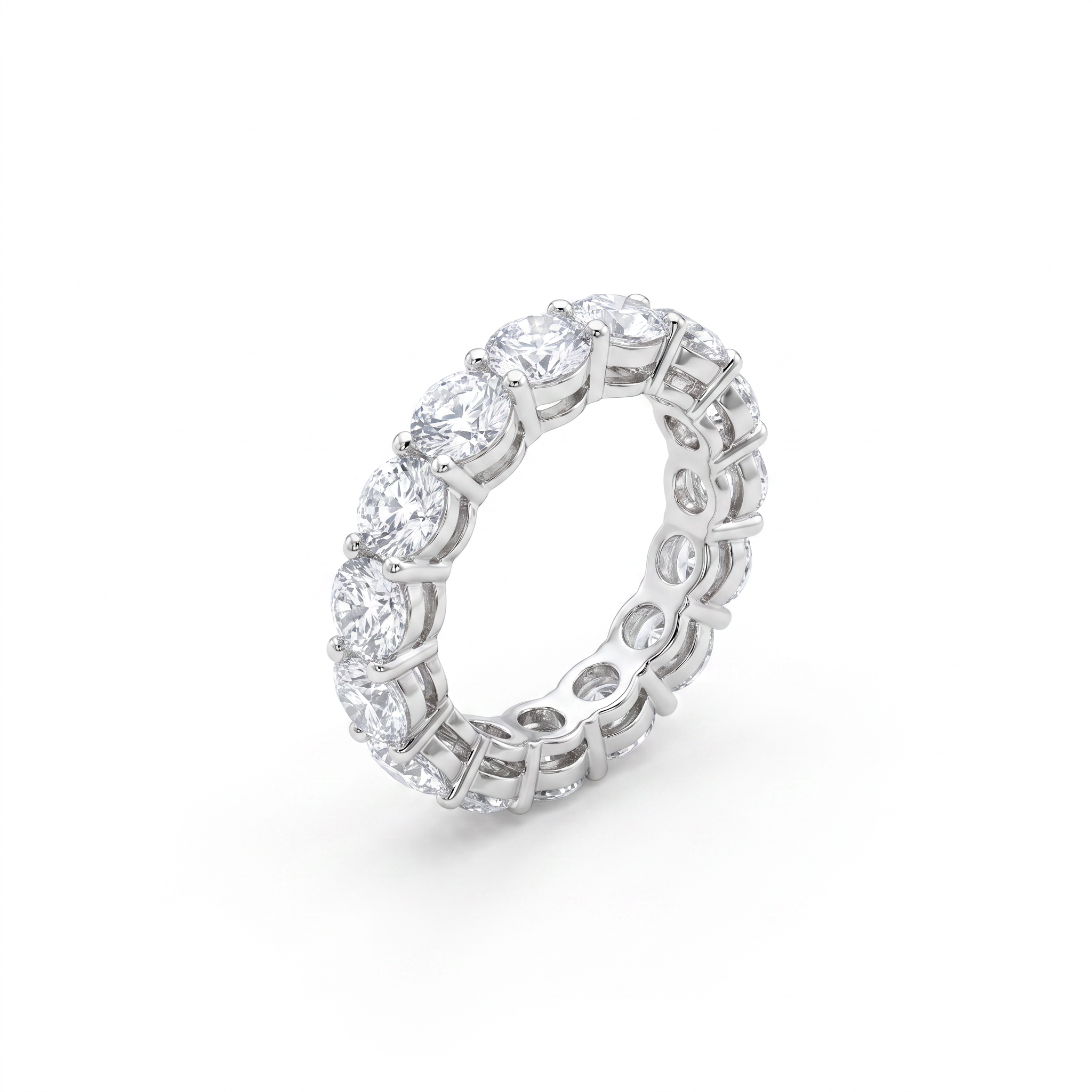 Gold Wz Rounf Cut Infinity Band 6 — studio