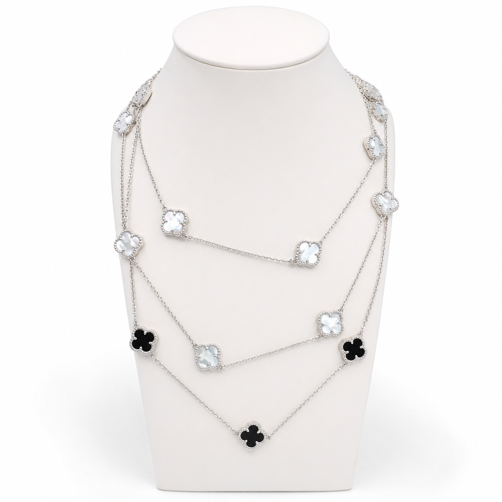 Gold Ag White Wz Van Cleef Necklace — studio