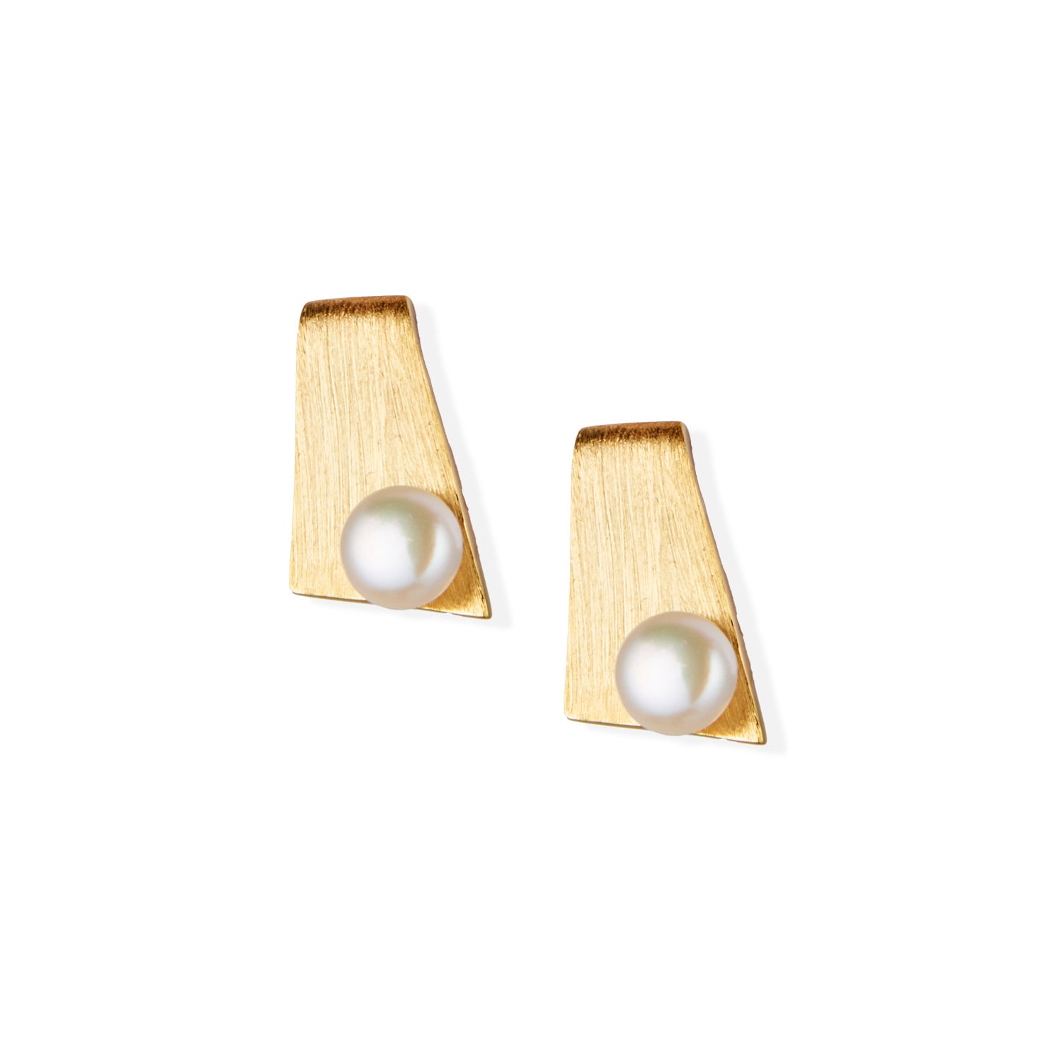 Golden Pearl Earrings