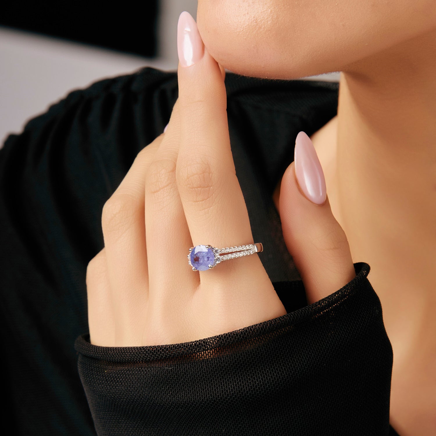 Tanzanite Solitaire Ring