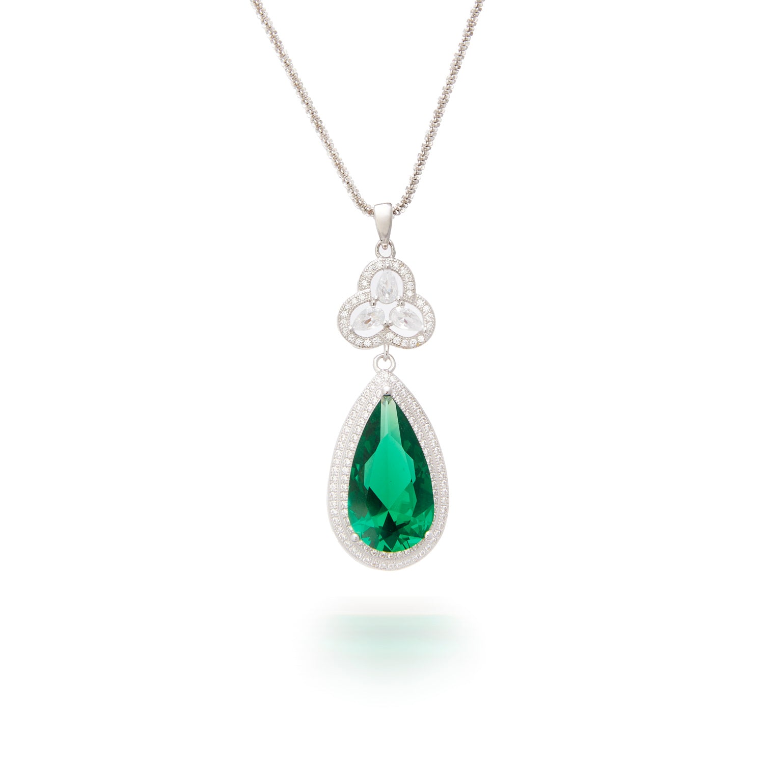 Emerald Pear-Cut Necklace