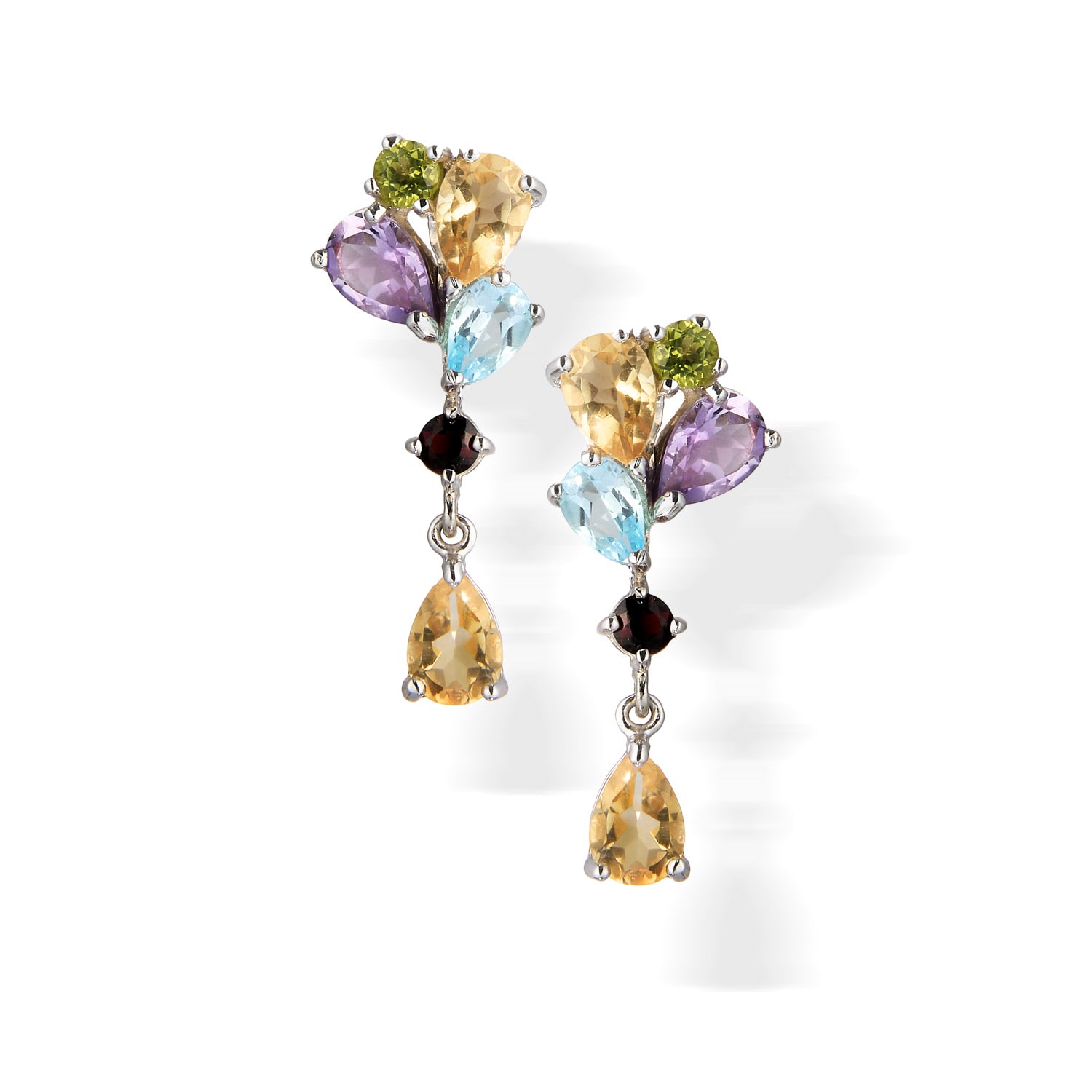 Yellow Topaz Multi-Stone Earrings