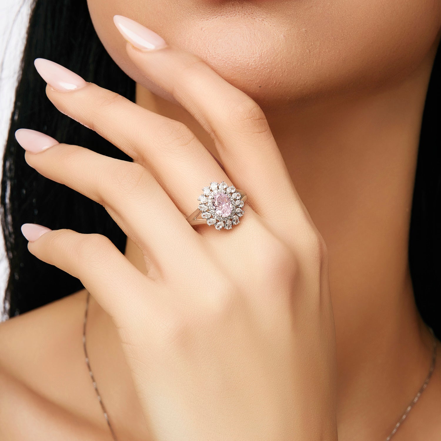 Pink Zircon Elegance Ring