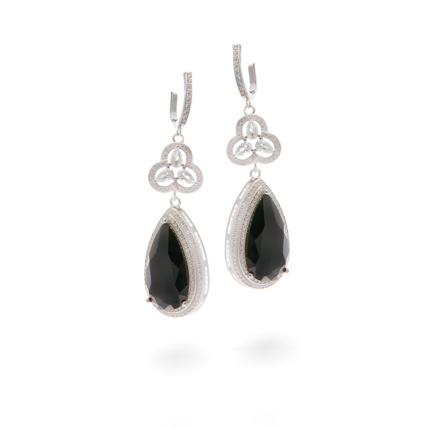 Black Onyx Long Earrings