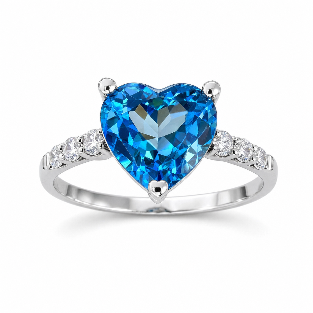 Created Bt White Wz Heart Cut Ring 8 — studio