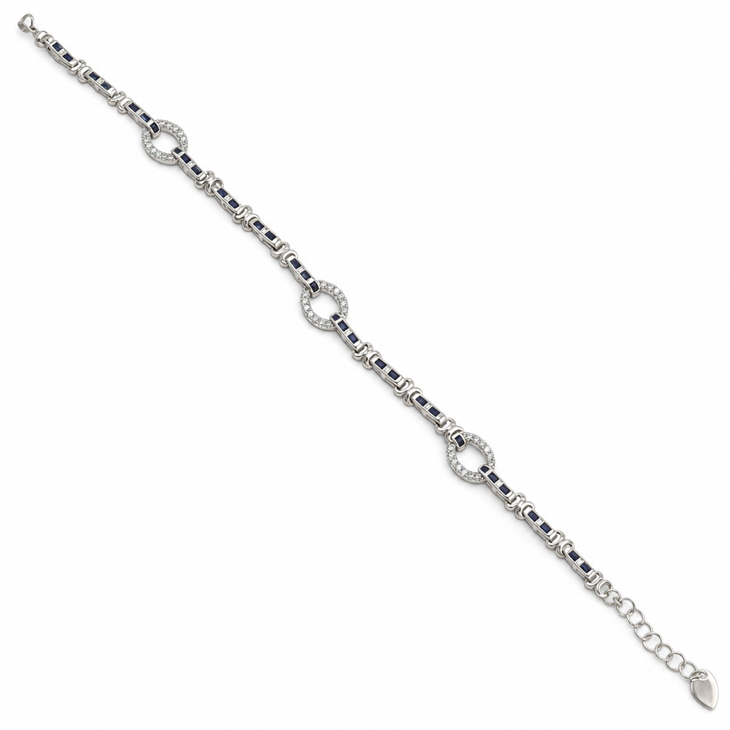 Created Sa White Wz Baguette Cut Bracelet — studio