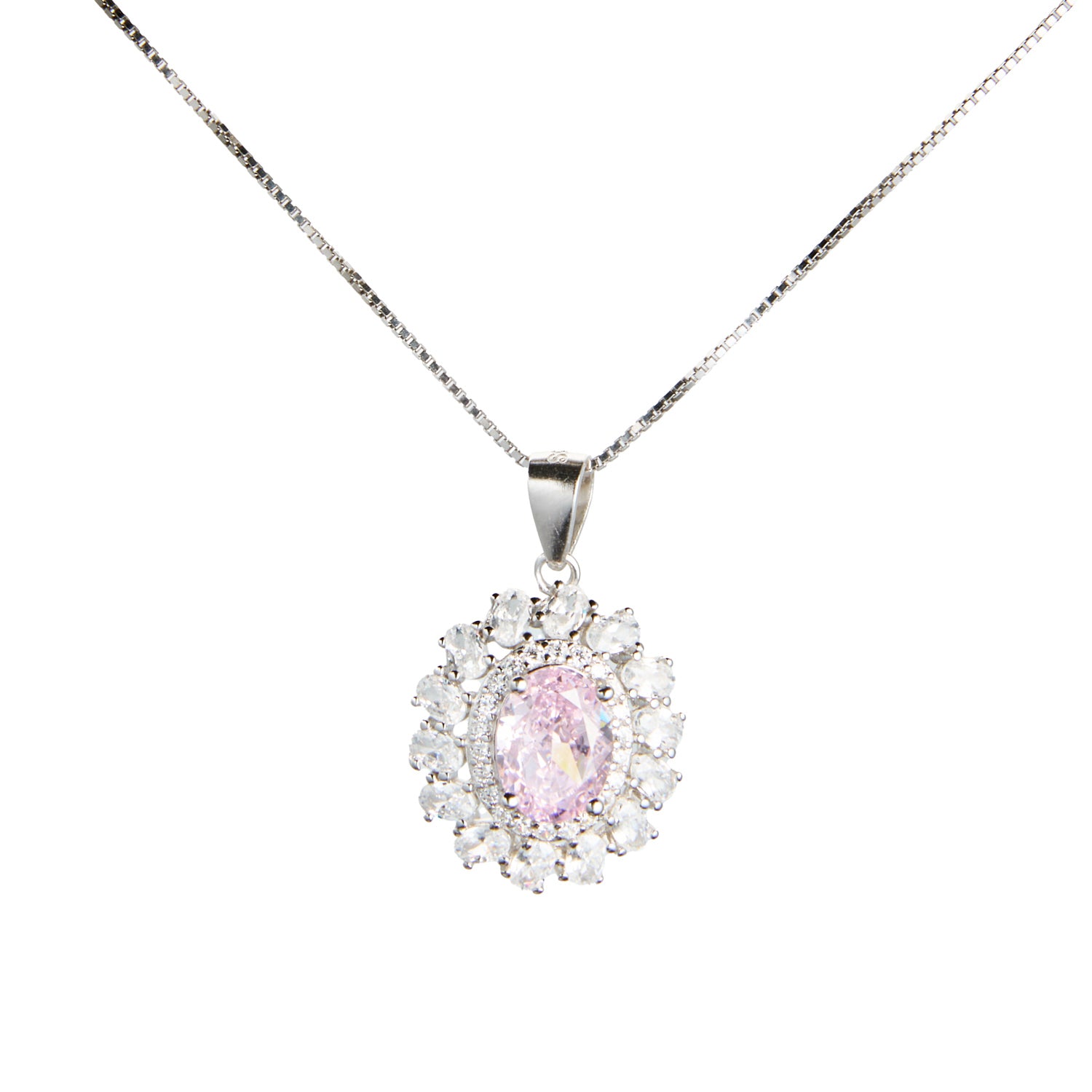 Pink Zircon Elegance Pendant