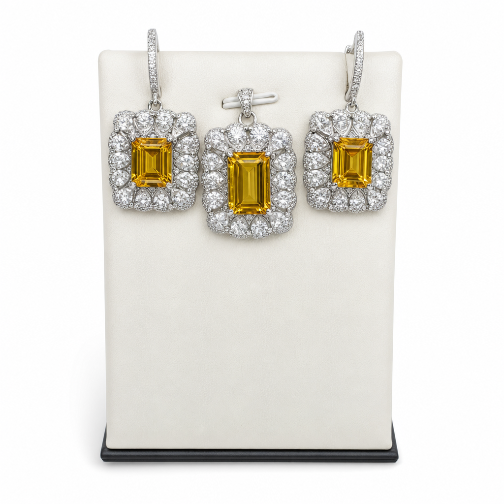 Created Yt White On Princess Cut Pendant — studio
