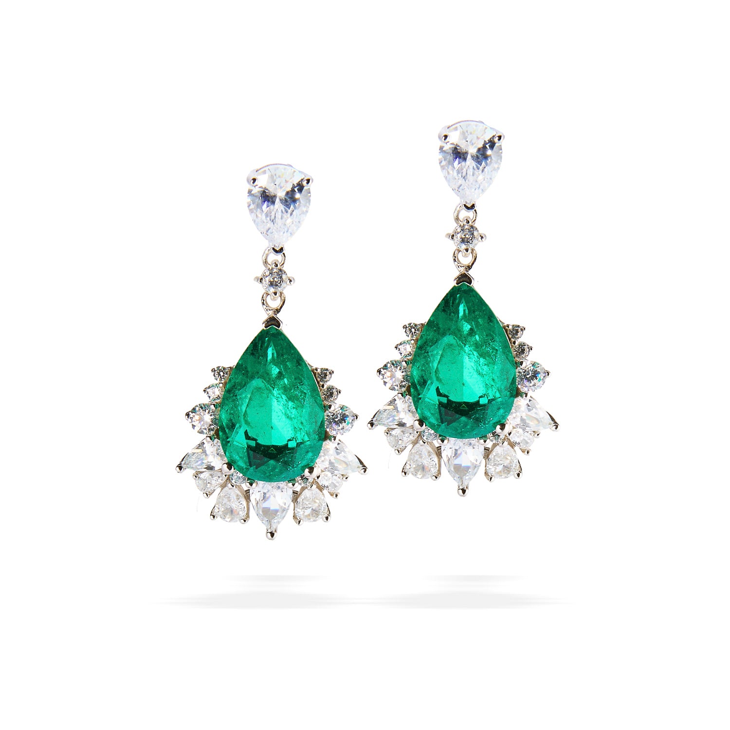 Emerald Grace Drop Earrings