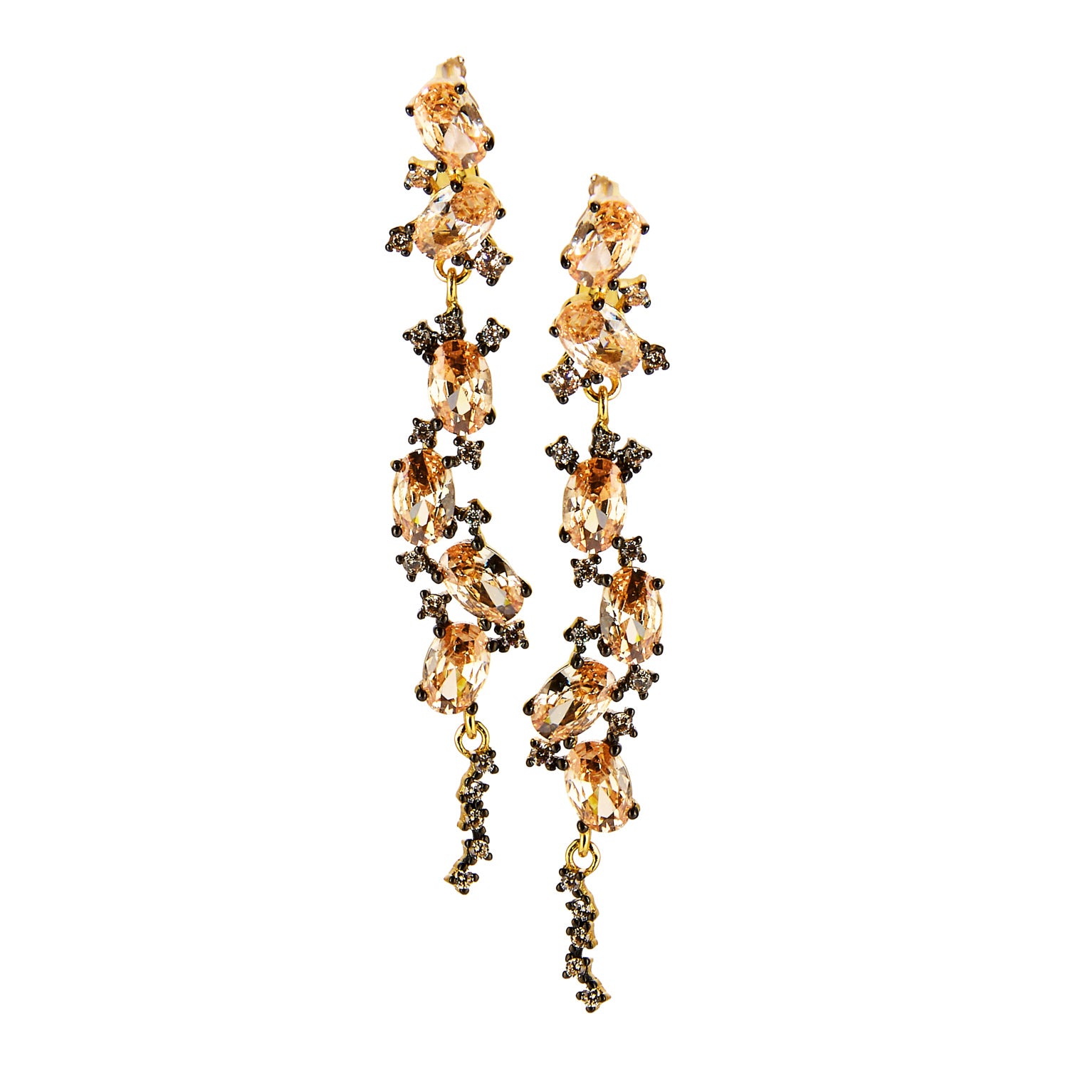 Champagne Citrine Drop Earrings