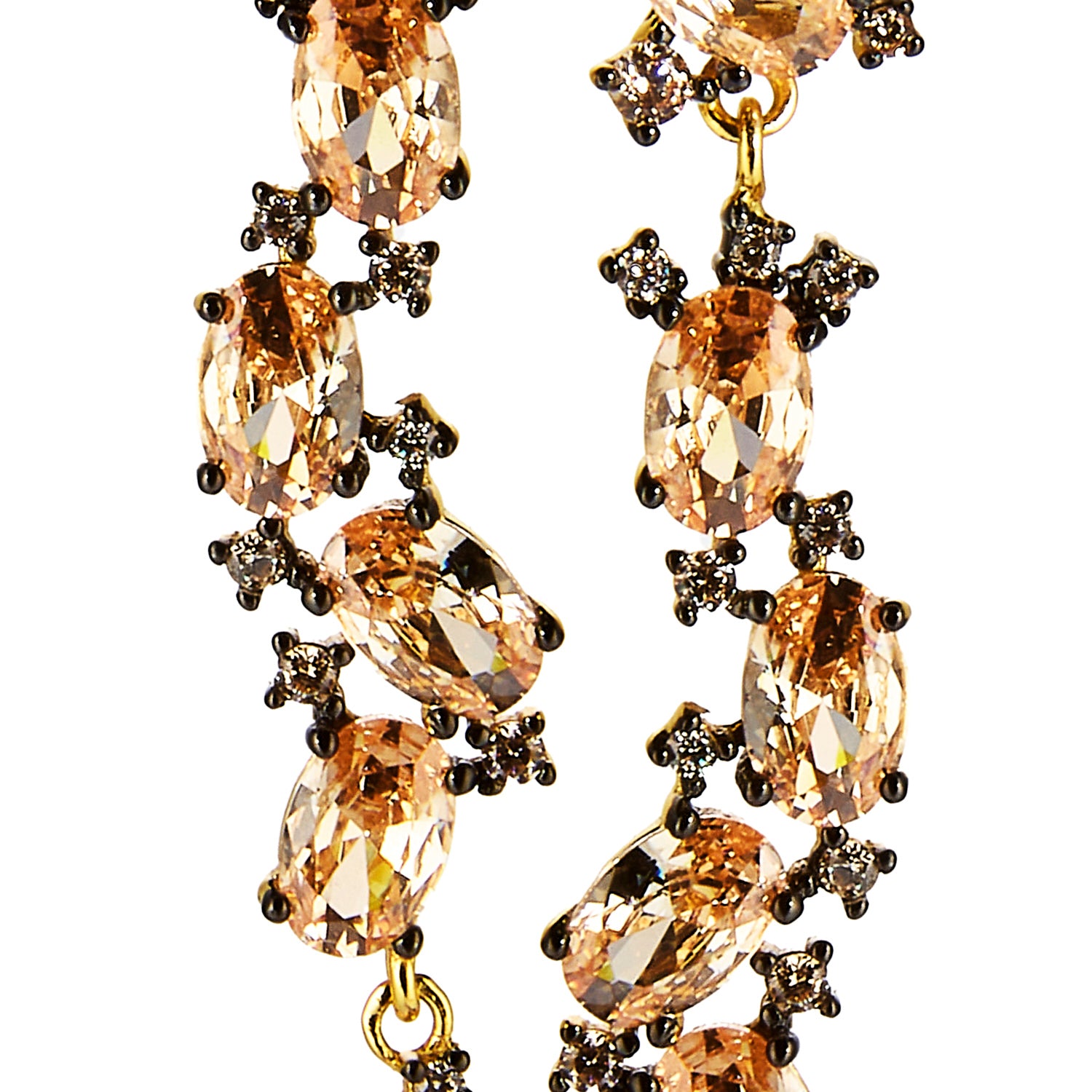 Champagne Citrine Drop Earrings