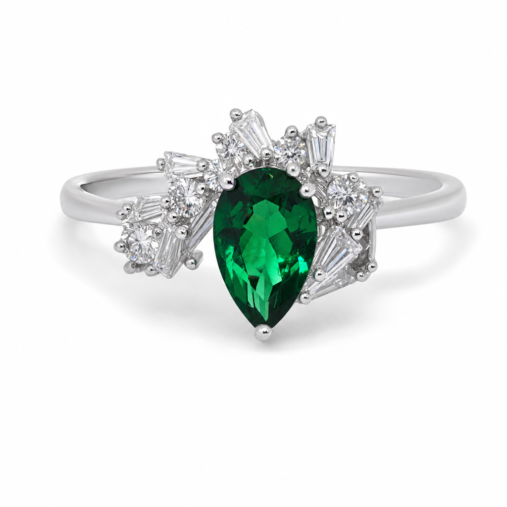 Created Em White Wz Baguette Cut Ring 7 — studio