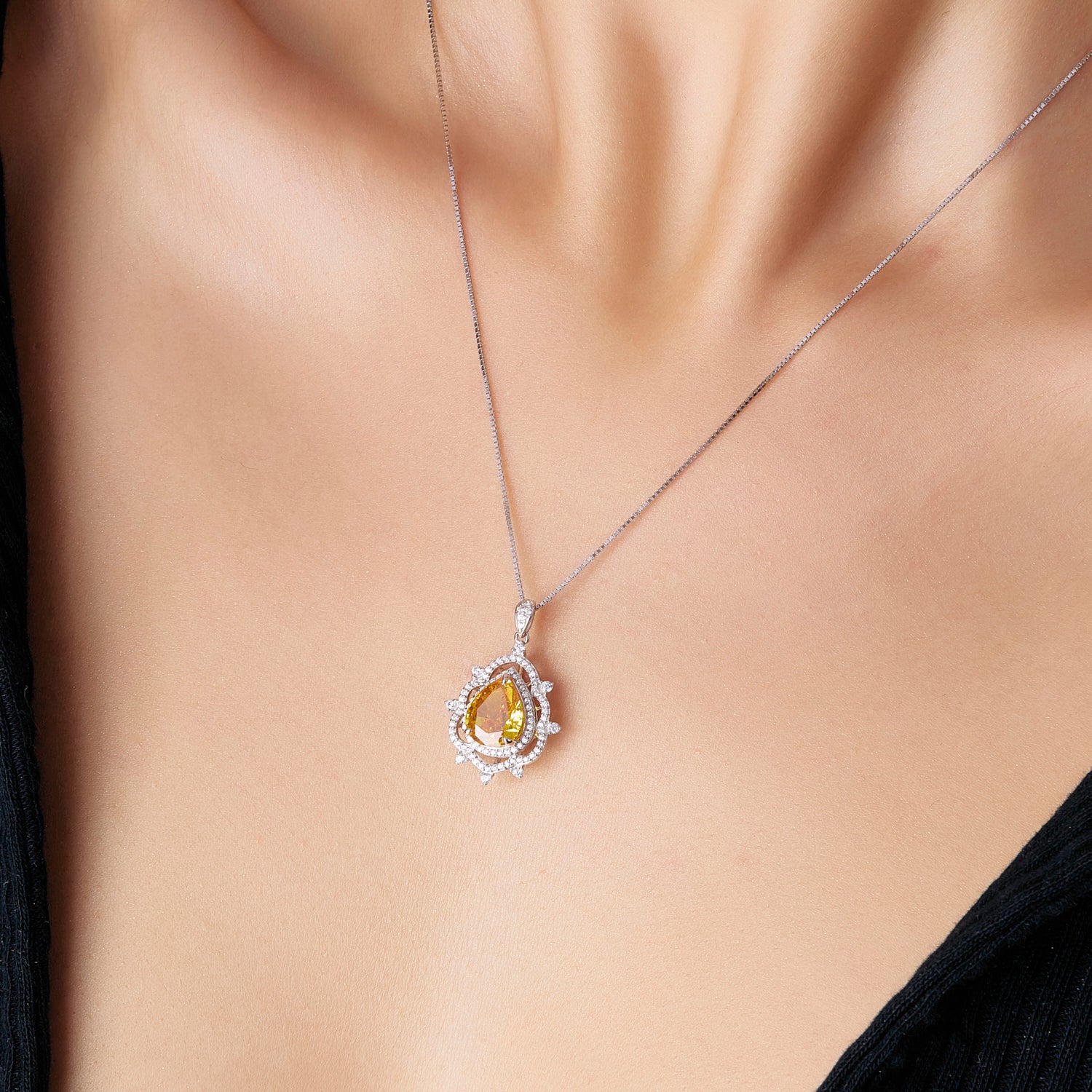 Golden Topaz Pendant