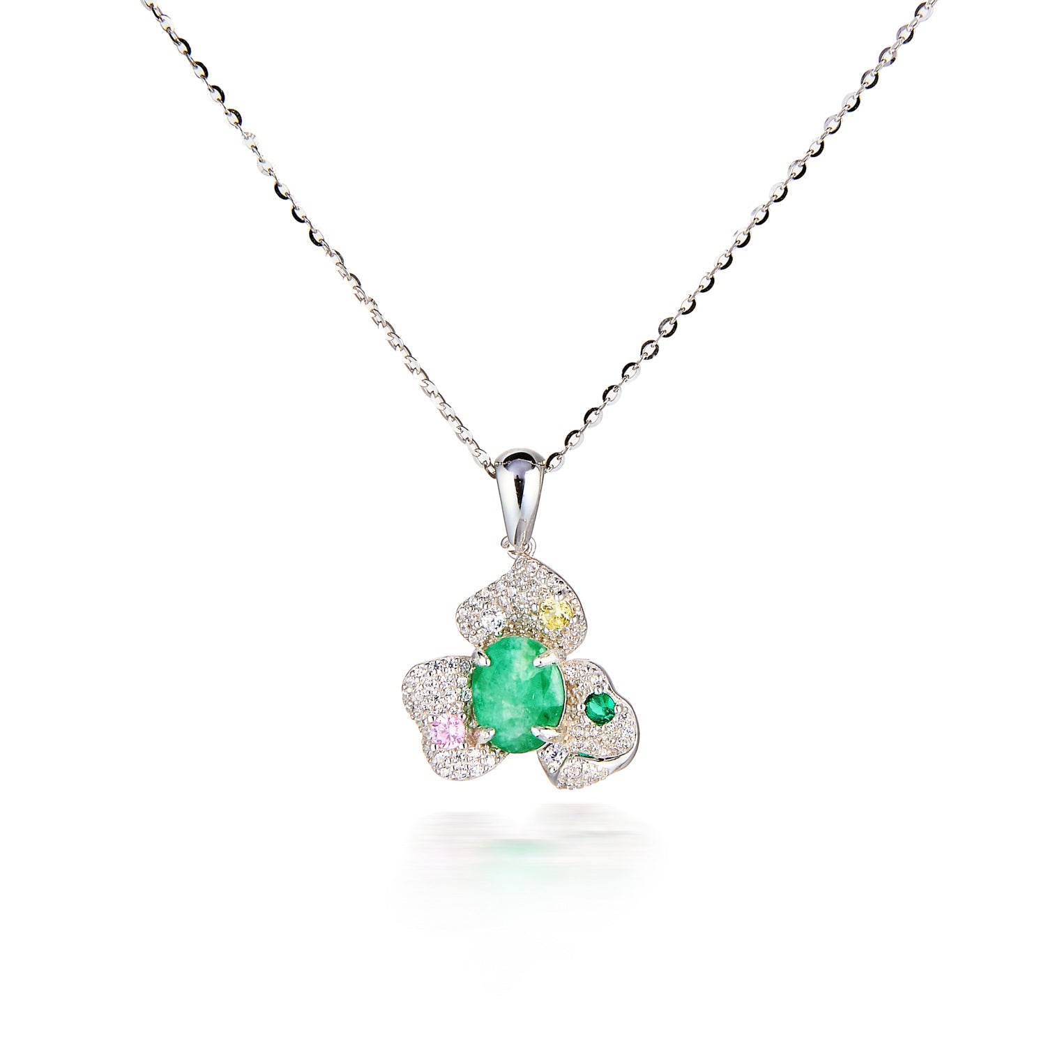 Emerald Blossom Pendant