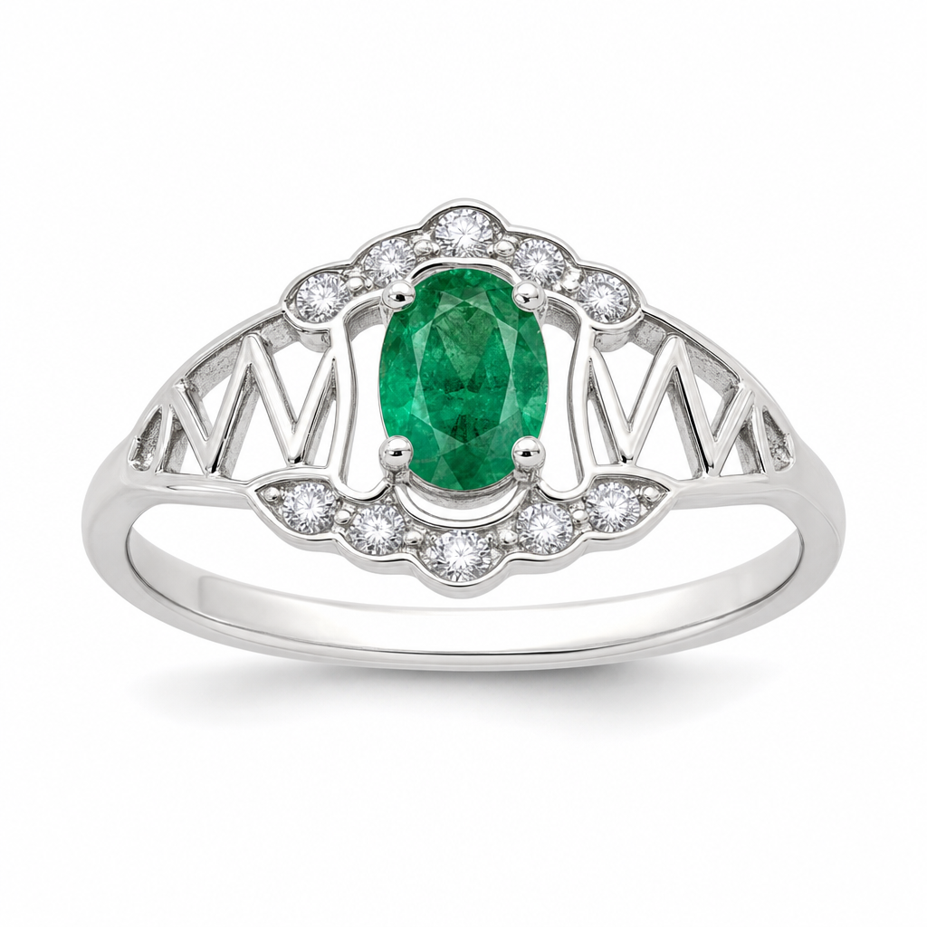Created Em Oval Cut Kids Ring 3 — studio