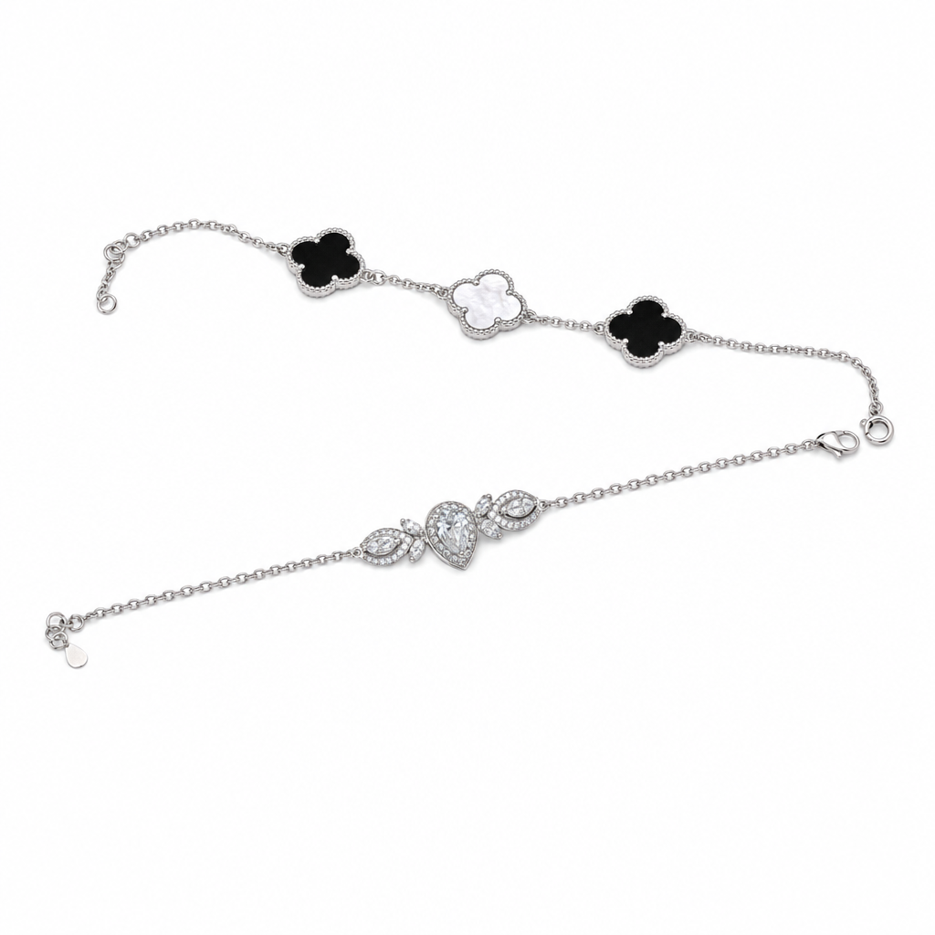Gold Wz Pear & Marquise Cut Fancy Bracelet — studio